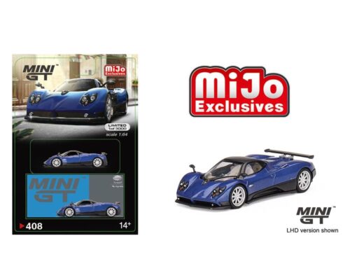 Mini GT 1:64 Pagani Zonda F Blu Argentina Limited Edition – Mijo Exclusive USA