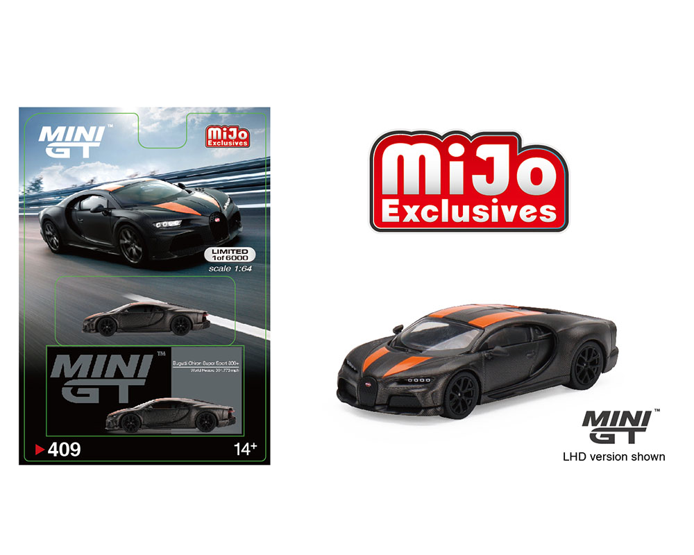 Mini GT 1:64 Bugatti Chiron Super Sport 300+World Record 304.773 mph  Limited Edition - Mijo Exclusive USA