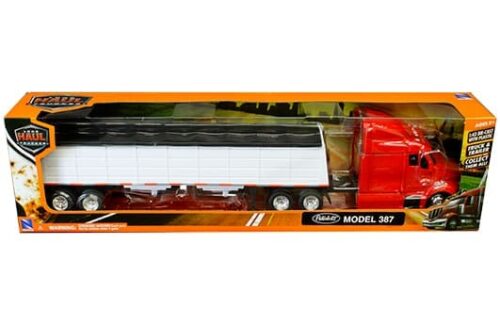 New Ray 1:43 Peterbilt 387 Lowboy Grain Hauler – Long Haul Truckers