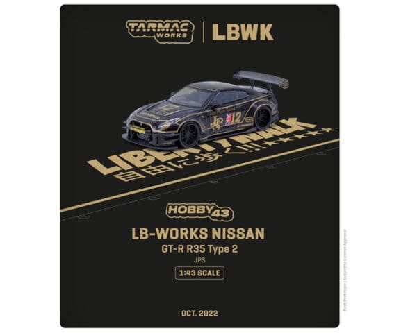 Tarmac Works 1:43 LB-Works Nissan GT-R R35 type 2 JPS