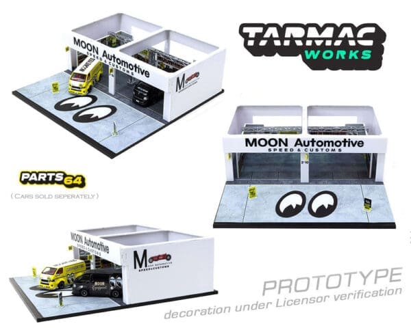 Tarmac Works 1:64 Pit Garage Mooneyes Diorama – PARTS64