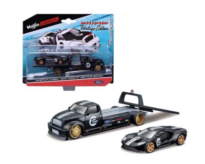 Maisto 1:64 Flatbed with 2017 Ford GT Heritage Edition (Black) – Elite Transport