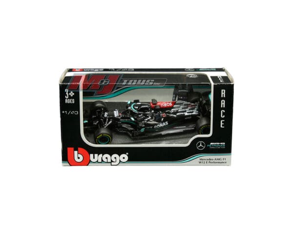 Bburago 1:43 2021 Mercedes-AMG F1 W12 E Performance #44 Lewis Hamilton – AMG Petronas Formula One Team