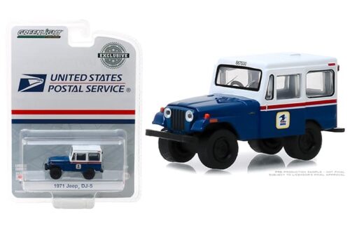 Greenlight 1:64 1971 Jeep DJ-5 Postal Service Blue with white roof