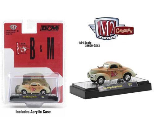 M2 Machines 1:64 1941 Willys Coupe Gasser B & M Automotive – Hobby Exclusive Gasser