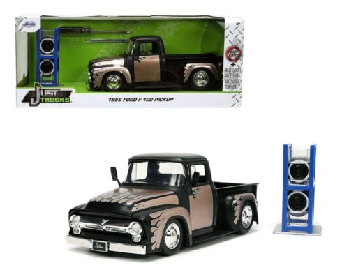 Jada 1:24 1956 Ford F-100 Pickup – Just Trucks with Extra Wheels & Rack