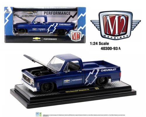 M2 Machines 1:24 1973 Chevrolet Cheyenne 10 (C10) “Chevrolet Performance” (Blue) Limited Edition