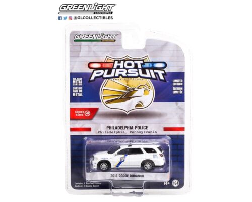 Greenlight 1:64 Hot Pursuit Series 41 – 2019 Dodge Durango – Philadelphia, Pennsylvania Police