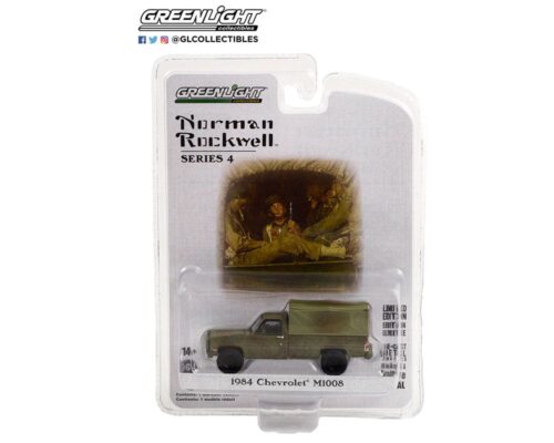 Greenlight 1:64 Norman Rockwell Series 4 – 1984 Chevrolet M1008 with Cargo Cover