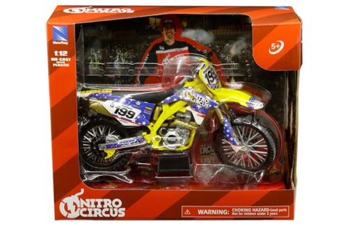 New Ray 1:12 Suzuki RMZ450 Nitro Circus 199 Travis Pastrana – Motorcycles