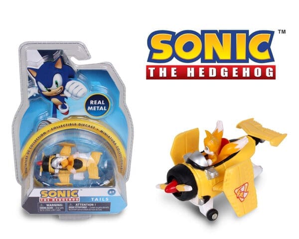 NKOK 1:64 Sonic The Hedgehog Tails Yellow Die-Cast