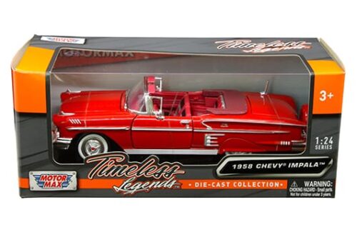 Motormax 1:24 1958 Chevrolet Impala Convertible – Timeless Legends