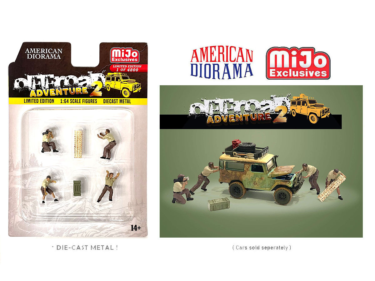 American Diorama 1:64 Off Road Adventure ll Figure Set - MiJo Exclusives  Limited 4,800 Pieces