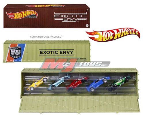 Hot Wheels 1:64 Car Culture Container Bundle 5-Car Set – Exotic Envy