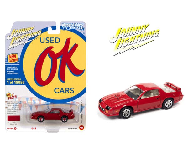 Johnny Lightning 1:64 Muscle Cars USA 1991 Chevrolet Camaro Z28 1LE Red Solid Pack