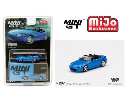 Mini GT 1:64 Honda S2000 (AP2) (Laguna Blue Pearl)(LHD) – MiJo Exclusives Limited 3000 Pieces