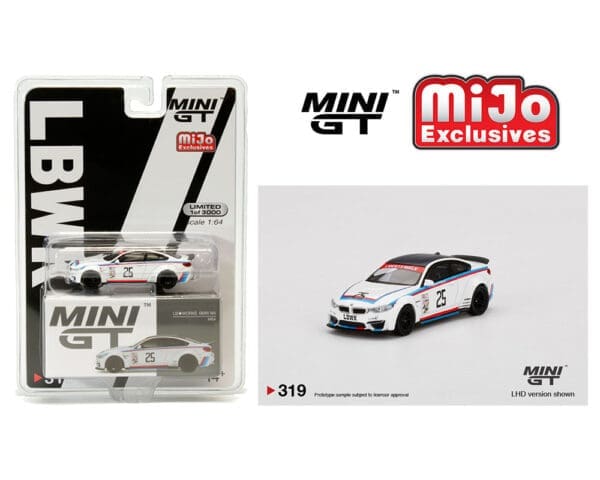 Mini GT 1:64 LB Works BMW M4 IMSA (White)(LHD) – MiJo Exclusives Limited 3000 Pieces