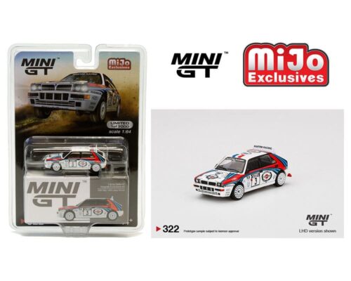 Mini GT 1:64 Lancia Delta HF Integrale Evoluzione #3 – 1992 Rally 1000 Lakes Winner – MiJo Exclusives Limited 3000 Pieces