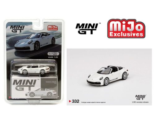 Mini GT 1:64 Porsche 911 Targa 4S (White)(LHD) – MiJo Exclusives Limited 3600 Pieces