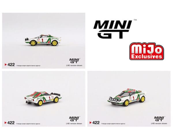 Mini GT 1:64 Lancia Stratos HF 1977 Rally MonteCarlo Winner #1 – Mijo Exclusives