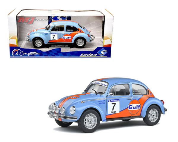 Solido 1:18 2019 Volkswagen Beetle Gulf Colds Balls Rally #7 2019 M. Fahlke / P. Sterner