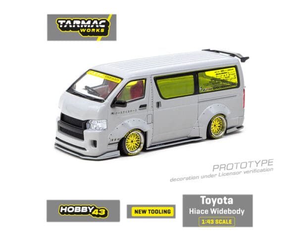 Tarmac Works 1:43 Toyota Hiace Widebody Grey