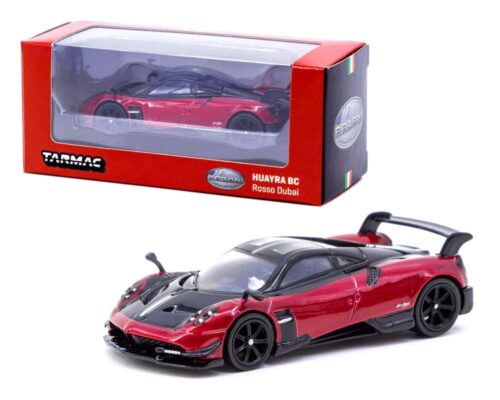 Tarmac Works 1:64 Pagani Huayra BC Rosso Dubai (Red and black) – Global64