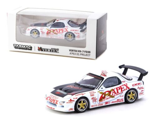 Tarmac Works 1:64 Vertex RX-7 FD3S A’pex D1 Project – Global64