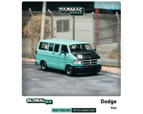 Tarmac Works 1:64 Dodge Van Custom Light Green – Global64