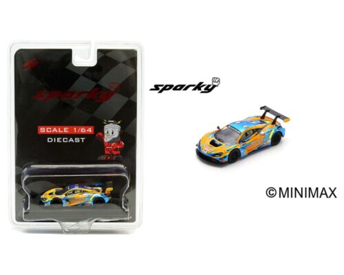 Spark Model 1:64 McLaren 720S GT3 #61 ABSSA Motorsport Blancpain GT World Challenge Asia 2019 (Orange/Blue) –  Sparky