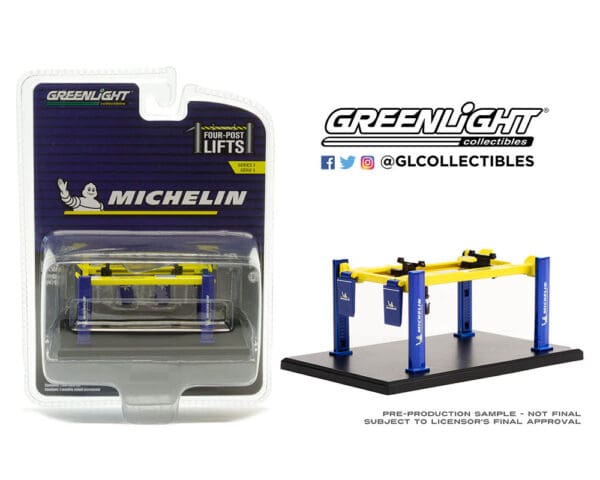 Greenlight 1:64 Auto Body Shop Four-Post Lifts Series 3 – Michelin Tires