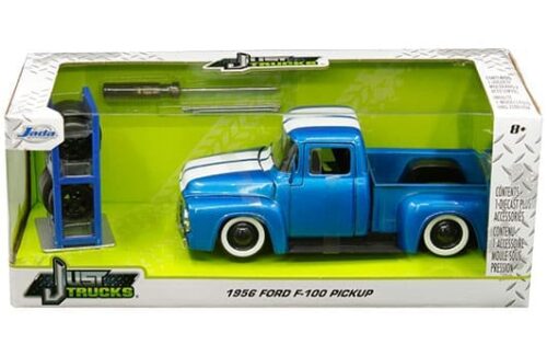 Jada 1:24 1956 Ford F-100 Pickup – Just Trucks with Rack and Wheels