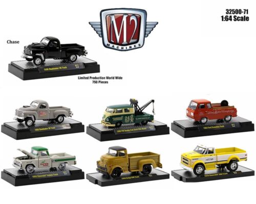 M2 Machines 1:64 Auto Trucks Release 71 Assortment 6 Styles