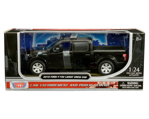 Motormax 1:24 2019 Ford F-150 Lariat Crew Cab with Lightbar  – Law Enforcement and Public Service