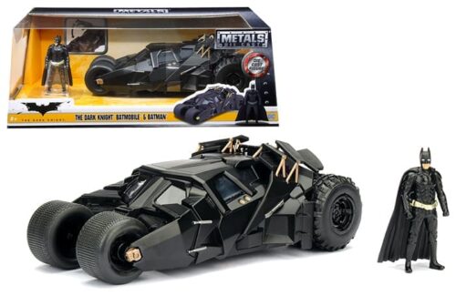 Jada 1:24 The Dark Knight Batmobile with Batman Figure – Hollywood Rides