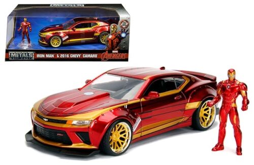 Jada 1:24 2016 Chevrolet Camaro and  Iron Man – Marvel Avengers – Hollywood Rides