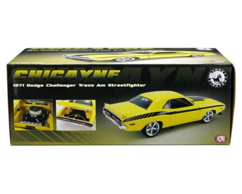 ACME 1:18 1971 Dodge Challenger Trans Am Streetfighter – Chicayne (Yellow) Limited to 828 pieces