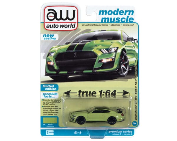 Auto World 1:64 Premium 2020 Shelby GT-500 Grabber Green