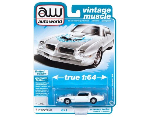 Auto World 1:64 Premium 1976 Pontiac Firebird T/A 50Th Annv. Cameo