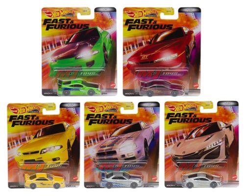 Hot Wheels 1:64 Retro Entertainment L Case 2022 Fast & Furious Assortment