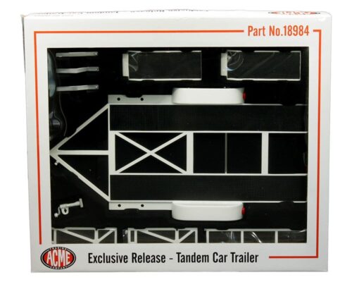 GMP 1:18 Tandem Car Trailer (White) – ACME Exclusive Release