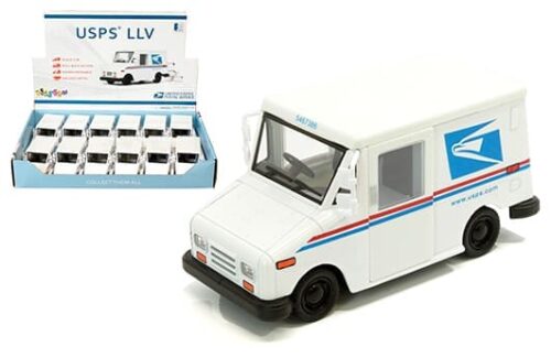 Kinsmart 1:36 USPS LLV Postal Service Truck (KT5112D) – Display Tray Set of 12