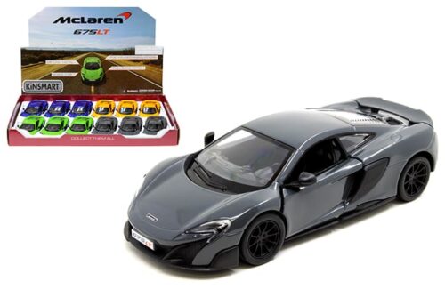 Kinsmart 1:36 McLaren 675LT 5″ (KT5392D) – Display Tray Set of 12