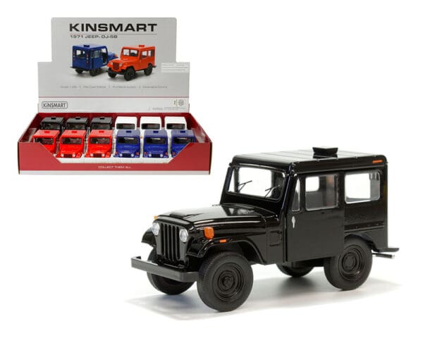 Kinsmart 1:26 1971 Jeep DJ-5B 4.7″ – Display Tray Box of 12