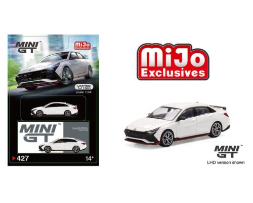 Mini GT 1:64 Hyundai Elantra N Ceramic White- Mijo Exclusives