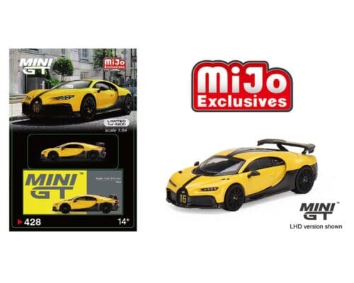 Mini GT 1:64 Bugatti Chiron Pur Sport Yellow – Mijo Exclusives