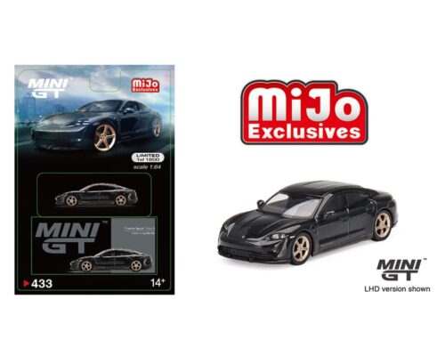 Mini GT 1:64 Porsche Taycan Turbo S Volcano Grey Metallic – Mijo Exclusives USA