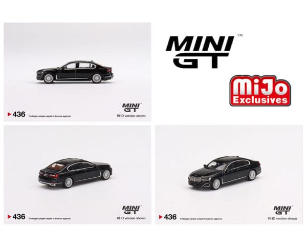 Mini GT 1:64 BMW 750Li xDrive Black Sapphire- Mijo Exclusives