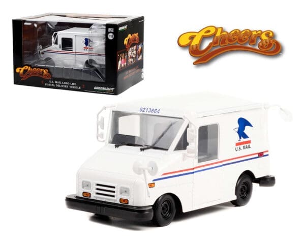 Greenlight 1:18 Cliff Clavin’s U.S. Mail Long-Life Postal Delivery Vehicle (LLV) – Cheers (1982-93 TV Series)