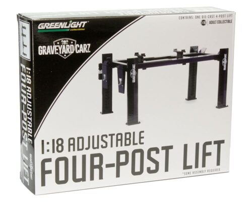 Greenlight 1:18 Adjustable Four-Post Lift – Graveyard Carz